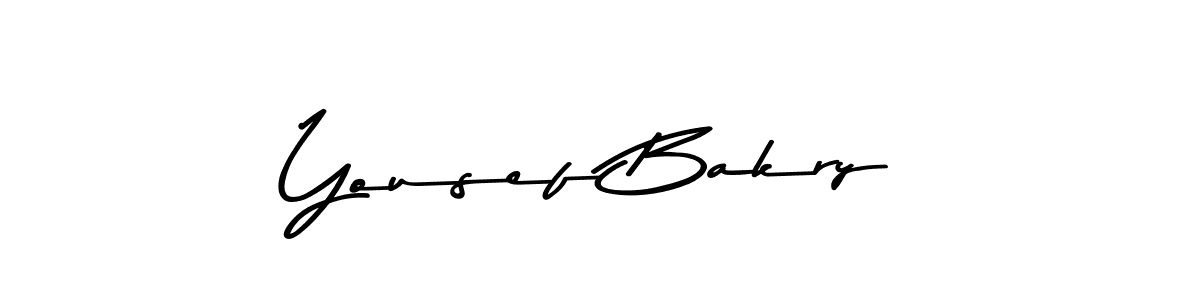 This is the best signature style for the Yousef Bakry name. Also you like these signature font (Asem Kandis PERSONAL USE). Mix name signature. Yousef Bakry signature style 9 images and pictures png