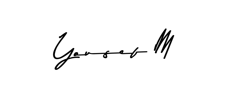 Also we have Yousef M name is the best signature style. Create professional handwritten signature collection using Asem Kandis PERSONAL USE autograph style. Yousef M signature style 9 images and pictures png