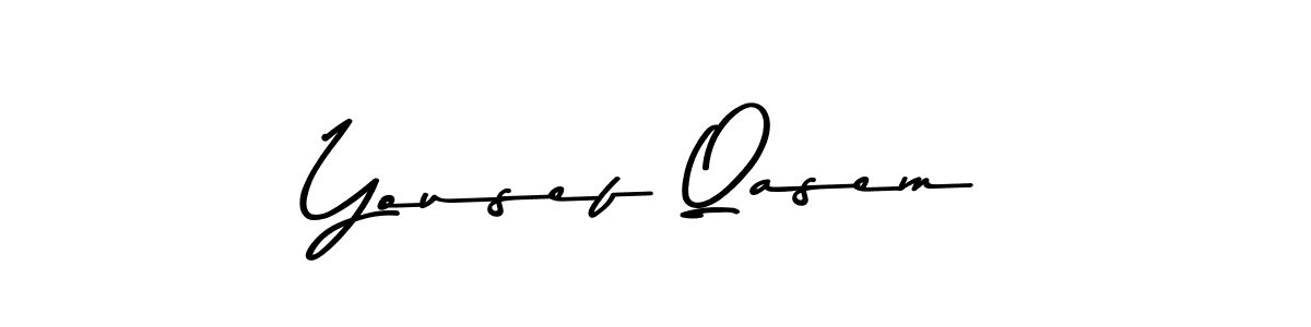 Design your own signature with our free online signature maker. With this signature software, you can create a handwritten (Asem Kandis PERSONAL USE) signature for name Yousef Qasem. Yousef Qasem signature style 9 images and pictures png