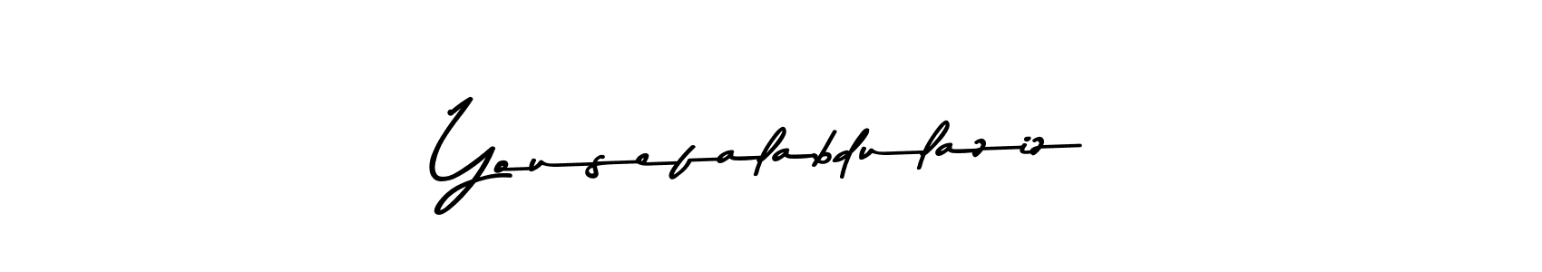 Design your own signature with our free online signature maker. With this signature software, you can create a handwritten (Asem Kandis PERSONAL USE) signature for name Yousefalabdulaziz. Yousefalabdulaziz signature style 9 images and pictures png