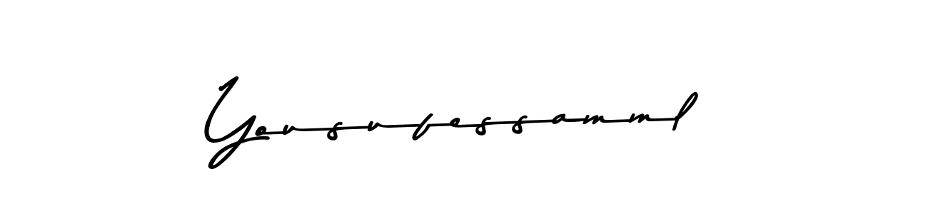 You should practise on your own different ways (Asem Kandis PERSONAL USE) to write your name (Yousufessamml) in signature. don't let someone else do it for you. Yousufessamml signature style 9 images and pictures png