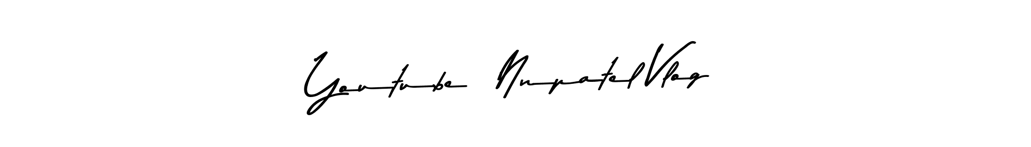 Use a signature maker to create a handwritten signature online. With this signature software, you can design (Asem Kandis PERSONAL USE) your own signature for name Youtube  Nnpatel Vlog. Youtube  Nnpatel Vlog signature style 9 images and pictures png