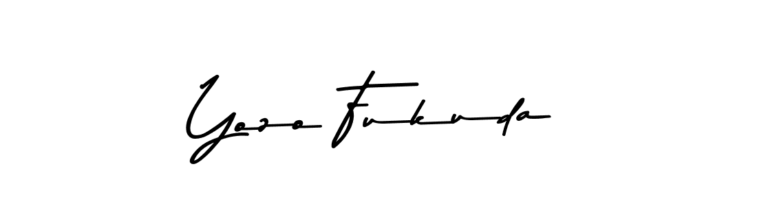 How to make Yozo Fukuda name signature. Use Asem Kandis PERSONAL USE style for creating short signs online. This is the latest handwritten sign. Yozo Fukuda signature style 9 images and pictures png