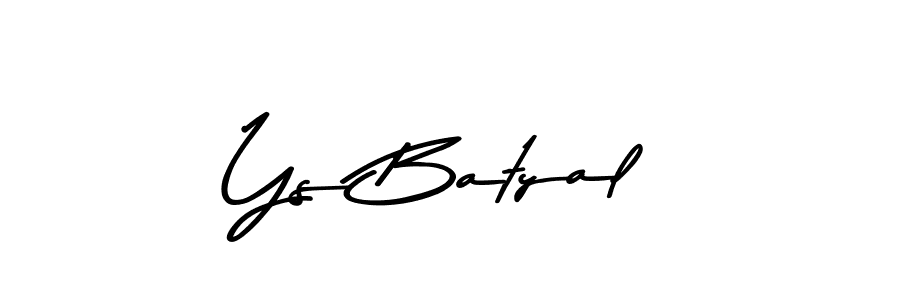 Similarly Asem Kandis PERSONAL USE is the best handwritten signature design. Signature creator online .You can use it as an online autograph creator for name Ys Batyal. Ys Batyal signature style 9 images and pictures png