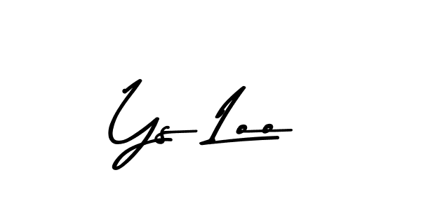 Ys Loo stylish signature style. Best Handwritten Sign (Asem Kandis PERSONAL USE) for my name. Handwritten Signature Collection Ideas for my name Ys Loo. Ys Loo signature style 9 images and pictures png