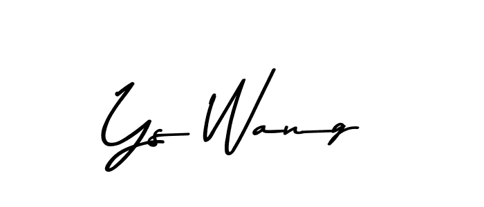 You should practise on your own different ways (Asem Kandis PERSONAL USE) to write your name (Ys Wang) in signature. don't let someone else do it for you. Ys Wang signature style 9 images and pictures png