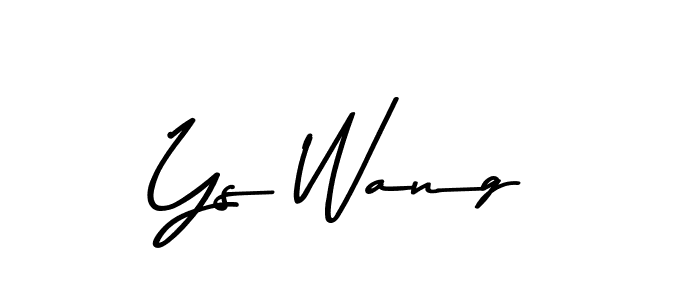 The best way (Asem Kandis PERSONAL USE) to make a short signature is to pick only two or three words in your name. The name Ys Wang include a total of six letters. For converting this name. Ys Wang signature style 9 images and pictures png