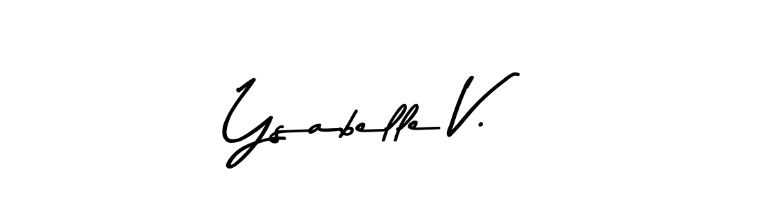 if you are searching for the best signature style for your name Ysabelle V.. so please give up your signature search. here we have designed multiple signature styles  using Asem Kandis PERSONAL USE. Ysabelle V. signature style 9 images and pictures png