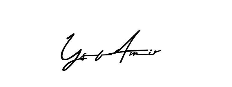 Make a beautiful signature design for name Ysf Amir. Use this online signature maker to create a handwritten signature for free. Ysf Amir signature style 9 images and pictures png