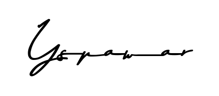 Create your official email sign-off with Yspawar name in Asem Kandis PERSONAL USE style. Crisp, clean, and perfectly legible across all screens. Yspawar signature style 9 images and pictures png