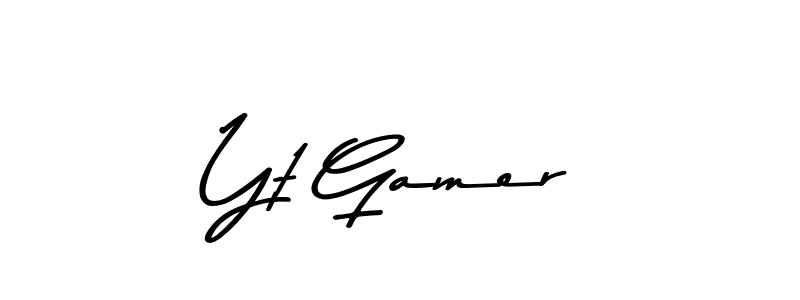 How to Draw Yt Gamer signature style? Asem Kandis PERSONAL USE is a latest design signature styles for name Yt Gamer. Yt Gamer signature style 9 images and pictures png