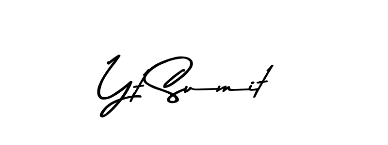 You should practise on your own different ways (Asem Kandis PERSONAL USE) to write your name (Yt Sumit) in signature. don't let someone else do it for you. Yt Sumit signature style 9 images and pictures png