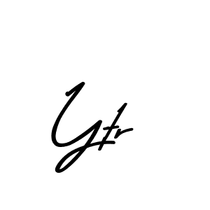 Use a signature maker to create a handwritten signature online. With this signature software, you can design (Asem Kandis PERSONAL USE) your own signature for name Ytr. Ytr signature style 9 images and pictures png