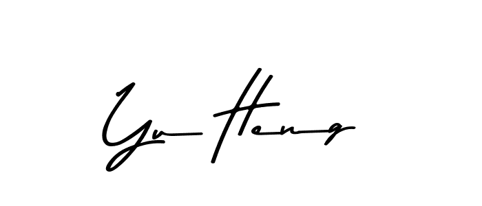 This is the best signature style for the Yu Heng name. Also you like these signature font (Asem Kandis PERSONAL USE). Mix name signature. Yu Heng signature style 9 images and pictures png