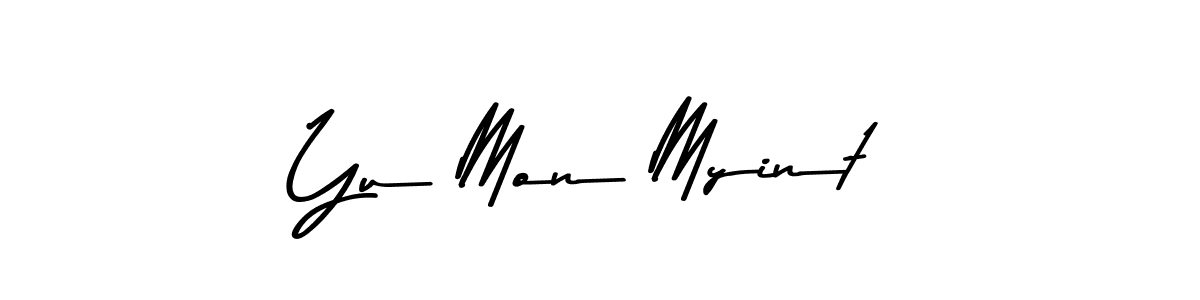 Similarly Asem Kandis PERSONAL USE is the best handwritten signature design. Signature creator online .You can use it as an online autograph creator for name Yu Mon Myint. Yu Mon Myint signature style 9 images and pictures png