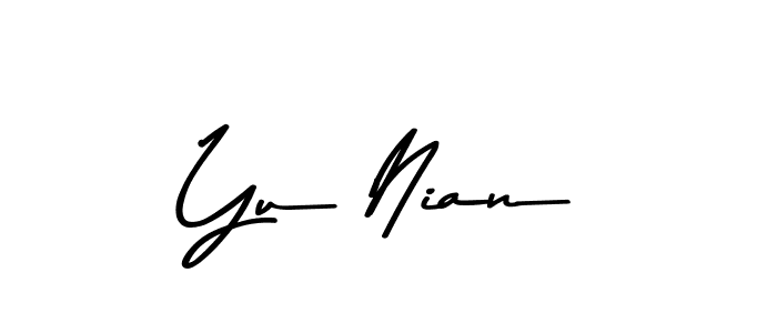 Yu Nian stylish signature style. Best Handwritten Sign (Asem Kandis PERSONAL USE) for my name. Handwritten Signature Collection Ideas for my name Yu Nian. Yu Nian signature style 9 images and pictures png