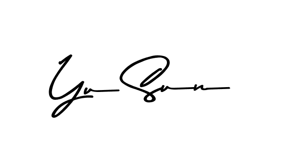 Yu Sun stylish signature style. Best Handwritten Sign (Asem Kandis PERSONAL USE) for my name. Handwritten Signature Collection Ideas for my name Yu Sun. Yu Sun signature style 9 images and pictures png