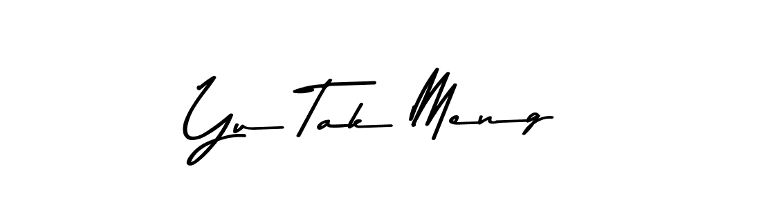 Design your own signature with our free online signature maker. With this signature software, you can create a handwritten (Asem Kandis PERSONAL USE) signature for name Yu Tak Meng. Yu Tak Meng signature style 9 images and pictures png