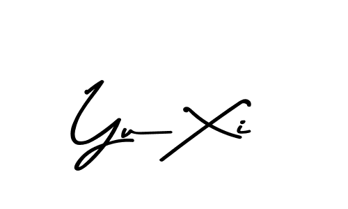 How to make Yu Xi name signature. Use Asem Kandis PERSONAL USE style for creating short signs online. This is the latest handwritten sign. Yu Xi signature style 9 images and pictures png