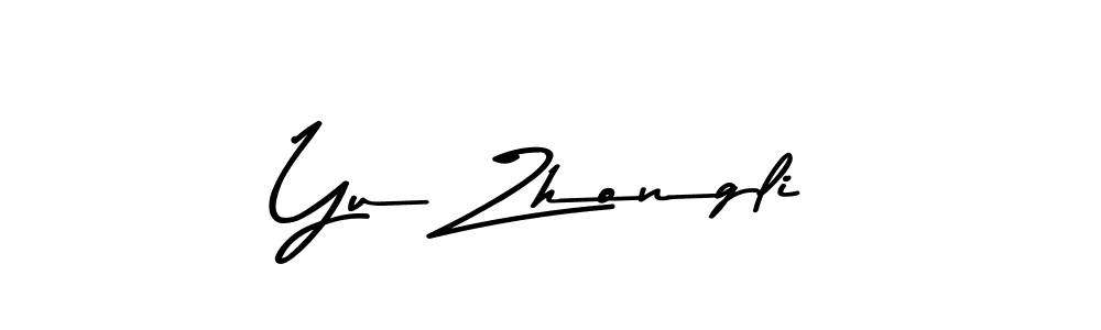 Also You can easily find your signature by using the search form. We will create Yu Zhongli name handwritten signature images for you free of cost using Asem Kandis PERSONAL USE sign style. Yu Zhongli signature style 9 images and pictures png