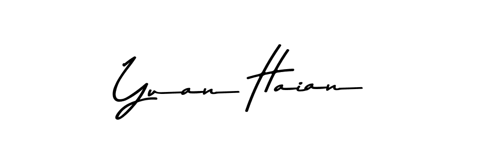 Yuan Haian stylish signature style. Best Handwritten Sign (Asem Kandis PERSONAL USE) for my name. Handwritten Signature Collection Ideas for my name Yuan Haian. Yuan Haian signature style 9 images and pictures png