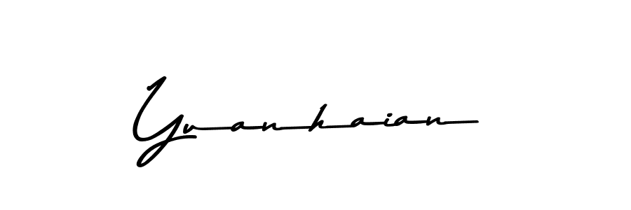 Make a beautiful signature design for name Yuanhaian. With this signature (Asem Kandis PERSONAL USE) style, you can create a handwritten signature for free. Yuanhaian signature style 9 images and pictures png