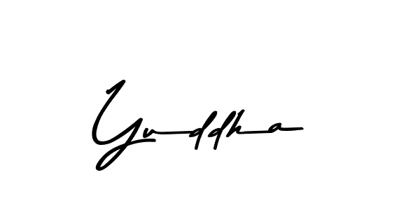 Use a signature maker to create a handwritten signature online. With this signature software, you can design (Asem Kandis PERSONAL USE) your own signature for name Yuddha. Yuddha signature style 9 images and pictures png