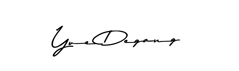 Create a beautiful signature design for name Yue Degang. With this signature (Asem Kandis PERSONAL USE) fonts, you can make a handwritten signature for free. Yue Degang signature style 9 images and pictures png