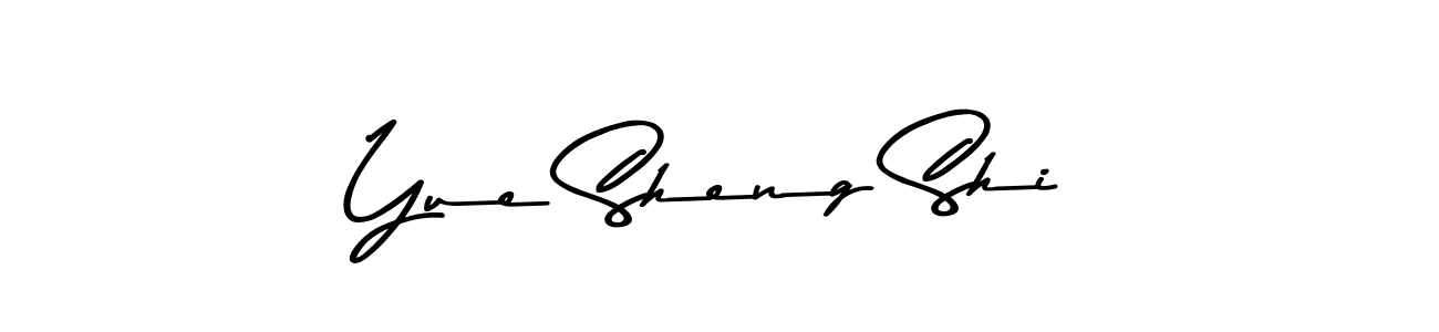 Create a beautiful signature design for name Yue Sheng Shi. With this signature (Asem Kandis PERSONAL USE) fonts, you can make a handwritten signature for free. Yue Sheng Shi signature style 9 images and pictures png