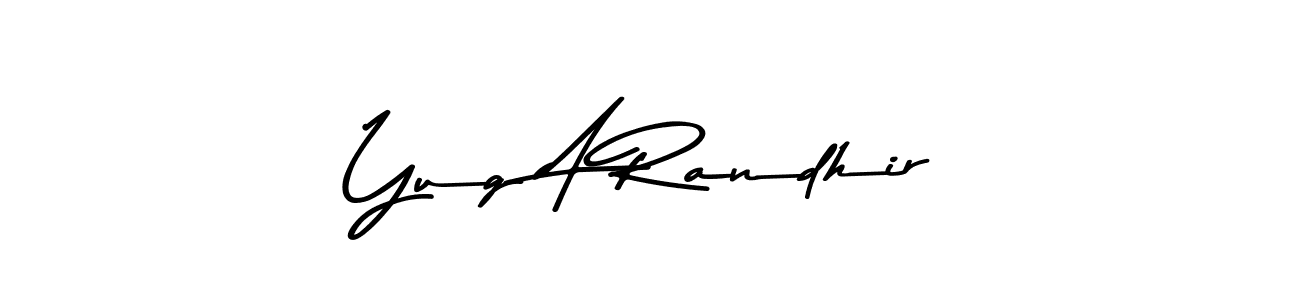 Once you've used our free online signature maker to create your best signature Asem Kandis PERSONAL USE style, it's time to enjoy all of the benefits that Yug A Randhir name signing documents. Yug A Randhir signature style 9 images and pictures png