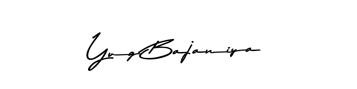 See photos of Yug Bajaniya official signature by Spectra . Check more albums & portfolios. Read reviews & check more about Asem Kandis PERSONAL USE font. Yug Bajaniya signature style 9 images and pictures png