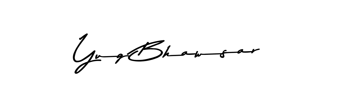 Use a signature maker to create a handwritten signature online. With this signature software, you can design (Asem Kandis PERSONAL USE) your own signature for name Yug Bhawsar. Yug Bhawsar signature style 9 images and pictures png