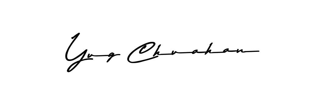 Also You can easily find your signature by using the search form. We will create Yug Chuahan name handwritten signature images for you free of cost using Asem Kandis PERSONAL USE sign style. Yug Chuahan signature style 9 images and pictures png