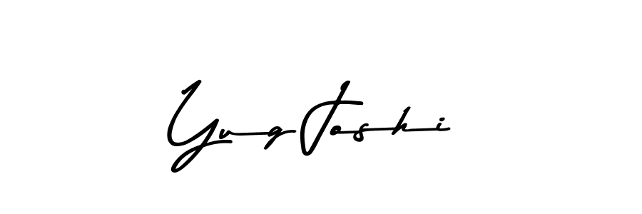 Design your own signature with our free online signature maker. With this signature software, you can create a handwritten (Asem Kandis PERSONAL USE) signature for name Yug Joshi. Yug Joshi signature style 9 images and pictures png