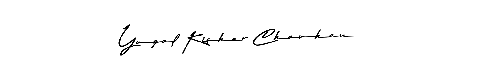 Yugal Kishor Chauhan stylish signature style. Best Handwritten Sign (Asem Kandis PERSONAL USE) for my name. Handwritten Signature Collection Ideas for my name Yugal Kishor Chauhan. Yugal Kishor Chauhan signature style 9 images and pictures png