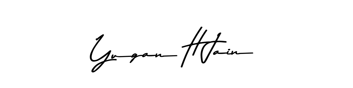 Here are the top 10 professional signature styles for the name Yugan H Jain. These are the best autograph styles you can use for your name. Yugan H Jain signature style 9 images and pictures png