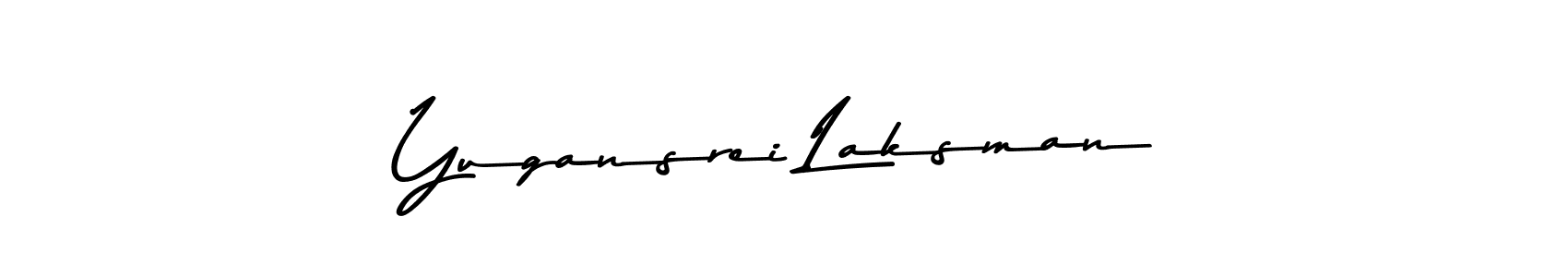 Yugansrei Laksman stylish signature style. Best Handwritten Sign (Asem Kandis PERSONAL USE) for my name. Handwritten Signature Collection Ideas for my name Yugansrei Laksman. Yugansrei Laksman signature style 9 images and pictures png