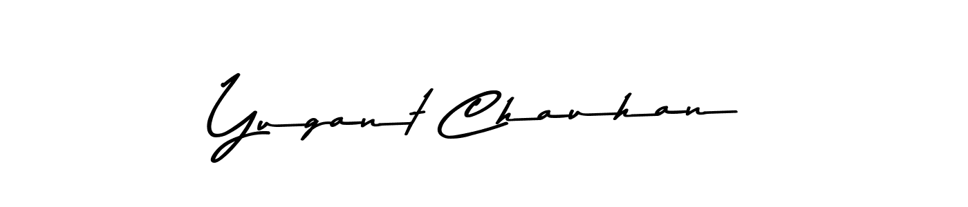 Design your own signature with our free online signature maker. With this signature software, you can create a handwritten (Asem Kandis PERSONAL USE) signature for name Yugant Chauhan. Yugant Chauhan signature style 9 images and pictures png