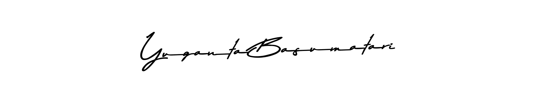 Use a signature maker to create a handwritten signature online. With this signature software, you can design (Asem Kandis PERSONAL USE) your own signature for name Yuganta Basumatari. Yuganta Basumatari signature style 9 images and pictures png