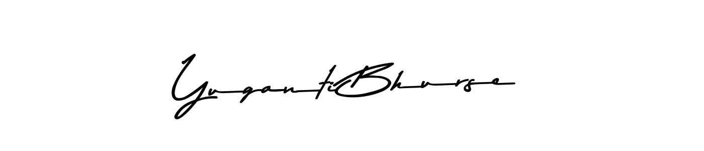 The best way (Asem Kandis PERSONAL USE) to make a short signature is to pick only two or three words in your name. The name Yuganti Bhurse include a total of six letters. For converting this name. Yuganti Bhurse signature style 9 images and pictures png