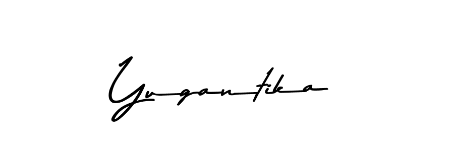 Create a beautiful signature design for name Yugantika. With this signature (Asem Kandis PERSONAL USE) fonts, you can make a handwritten signature for free. Yugantika signature style 9 images and pictures png