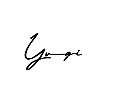 Create a beautiful signature design for name Yugi. With this signature (Asem Kandis PERSONAL USE) fonts, you can make a handwritten signature for free. Yugi signature style 9 images and pictures png