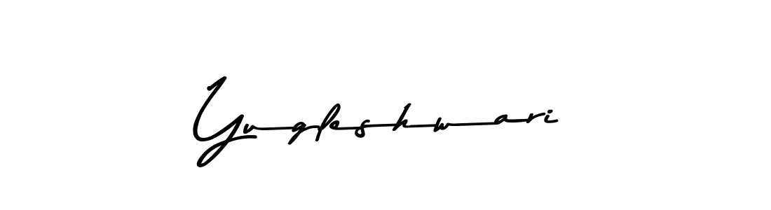 The best way (Asem Kandis PERSONAL USE) to make a short signature is to pick only two or three words in your name. The name Yugleshwari include a total of six letters. For converting this name. Yugleshwari signature style 9 images and pictures png