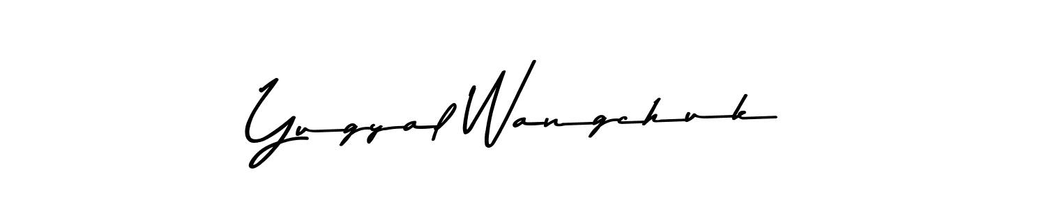 The best way (Asem Kandis PERSONAL USE) to make a short signature is to pick only two or three words in your name. The name Yugyal Wangchuk include a total of six letters. For converting this name. Yugyal Wangchuk signature style 9 images and pictures png