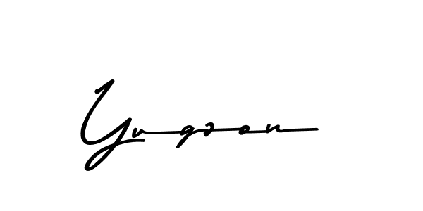 Yugzon stylish signature style. Best Handwritten Sign (Asem Kandis PERSONAL USE) for my name. Handwritten Signature Collection Ideas for my name Yugzon. Yugzon signature style 9 images and pictures png