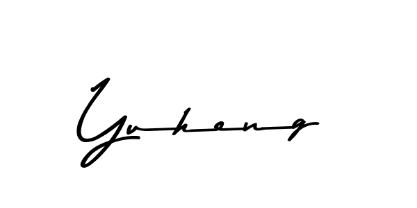 Make a beautiful signature design for name Yuheng. With this signature (Asem Kandis PERSONAL USE) style, you can create a handwritten signature for free. Yuheng signature style 9 images and pictures png