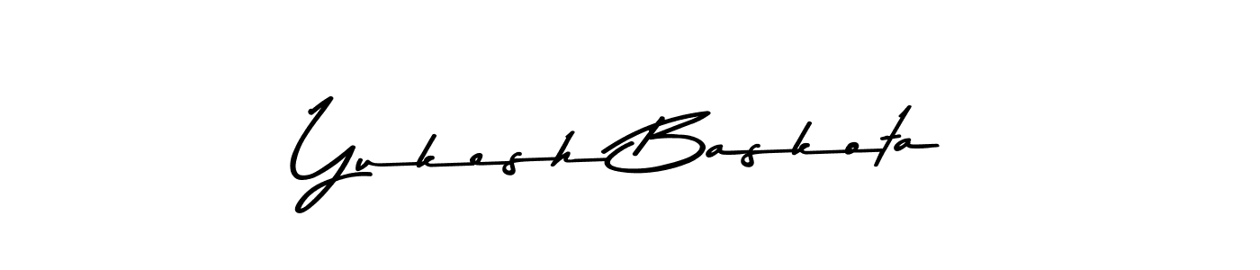 Make a beautiful signature design for name Yukesh Baskota. Use this online signature maker to create a handwritten signature for free. Yukesh Baskota signature style 9 images and pictures png