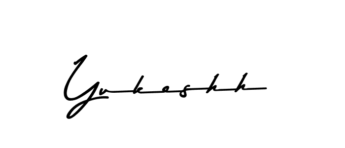 Create a beautiful signature design for name Yukeshh. With this signature (Asem Kandis PERSONAL USE) fonts, you can make a handwritten signature for free. Yukeshh signature style 9 images and pictures png