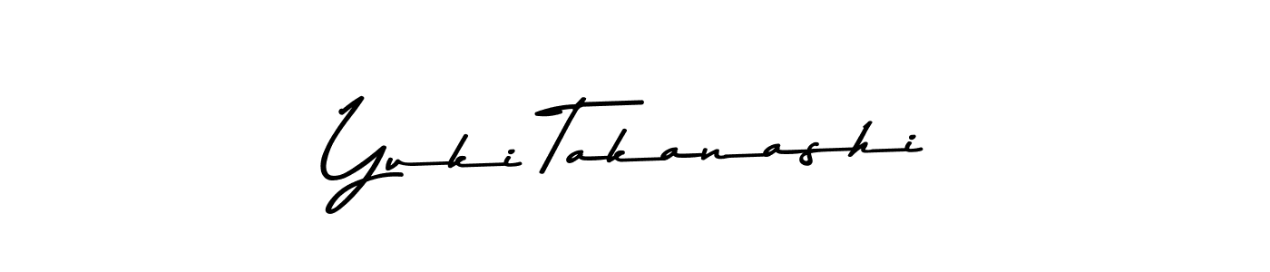 How to make Yuki Takanashi name signature. Use Asem Kandis PERSONAL USE style for creating short signs online. This is the latest handwritten sign. Yuki Takanashi signature style 9 images and pictures png