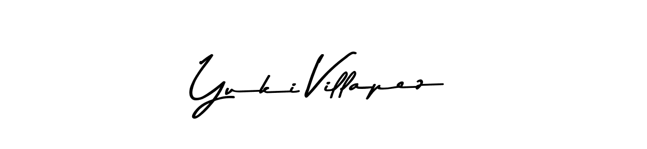 Make a beautiful signature design for name Yuki Villapez. With this signature (Asem Kandis PERSONAL USE) style, you can create a handwritten signature for free. Yuki Villapez signature style 9 images and pictures png